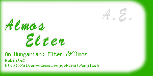 almos elter business card